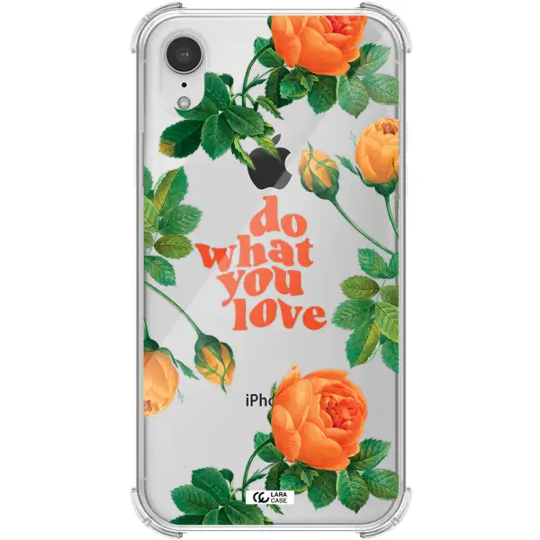 a close up of flowers Apple iPhone XR Clear PC Case