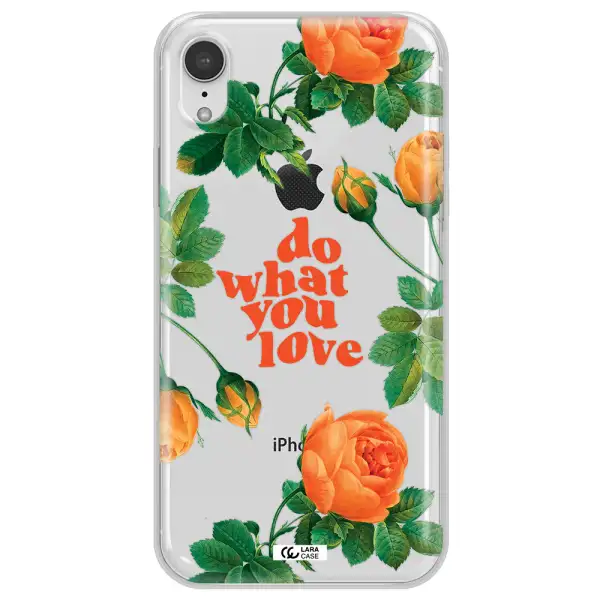 a close up of flowers Apple iPhone XR Clear TPU Case