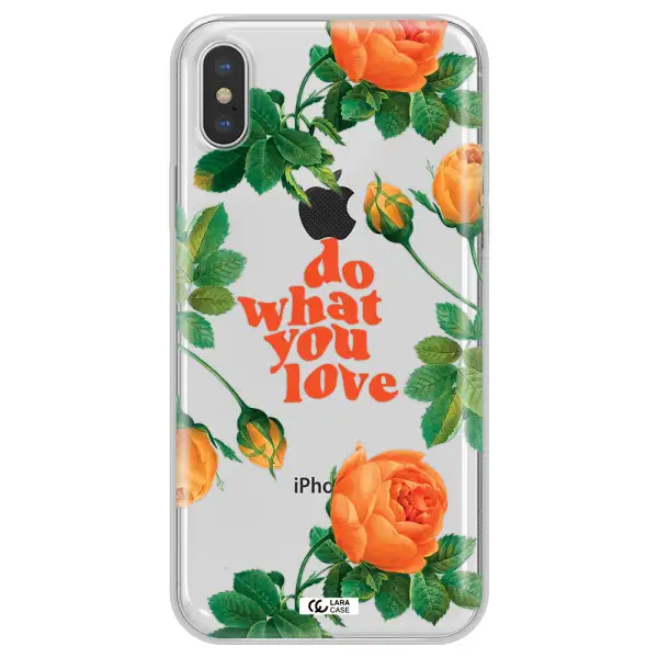 a close up of flowers Apple iPhone XS max Clear TPU Case