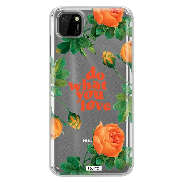 a close up of flowers Huawei Honor 9S Clear TPU Case