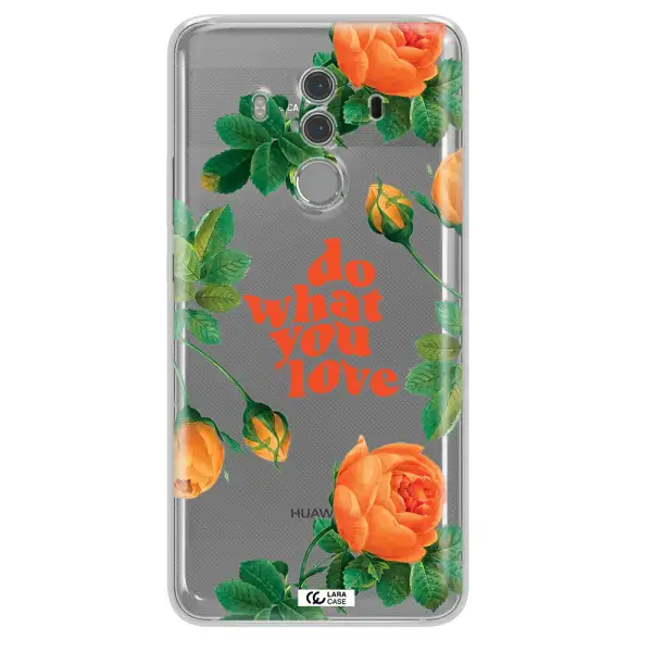 a close up of flowers Huawei Mate 10 Pro Clear TPU Case