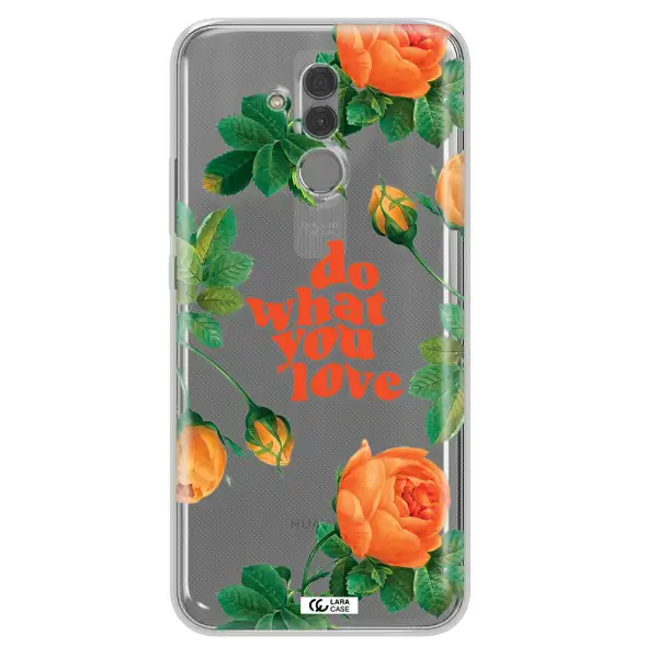 a close up of flowers Huawei Mate 20 Lite Clear TPU Case