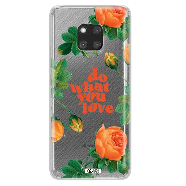 a close up of flowers Huawei Mate 20 Pro Clear TPU Case