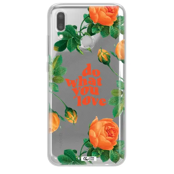 a close up of flowers Huawei P Smart 2019 Clear TPU Case