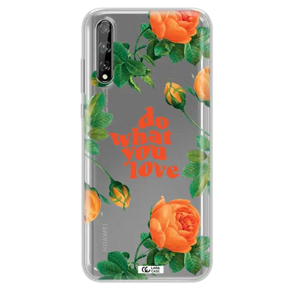 a close up of flowers Huawei P Smart S Clear TPU Case