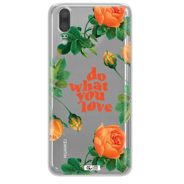 a close up of flowers Huawei P20 Clear TPU Case