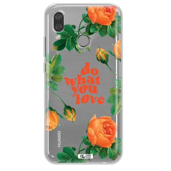a close up of flowers Huawei P20 Lite Clear TPU Case