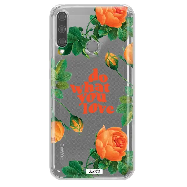 a close up of flowers Huawei P40 Lite E Clear TPU Case