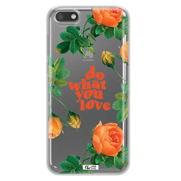 a close up of flowers Huawei Y5 2018 Clear TPU Case