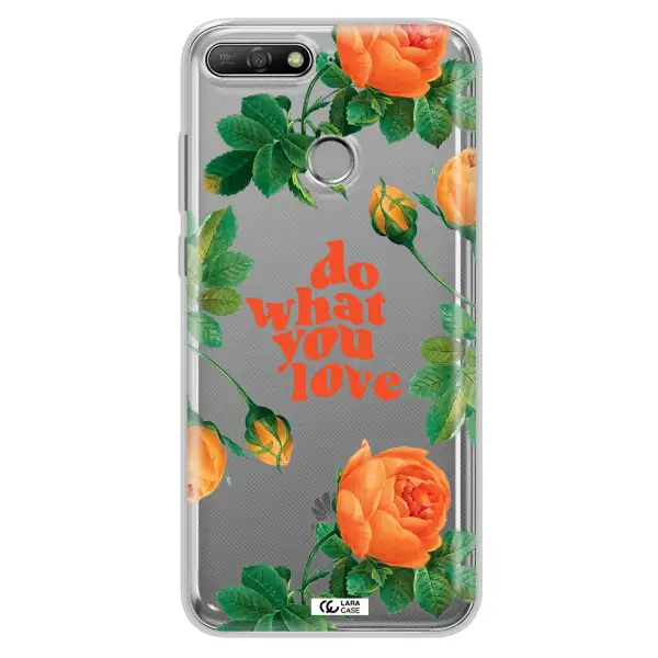 a close up of flowers Huawei Y6 Prime 2018 Clear TPU Case