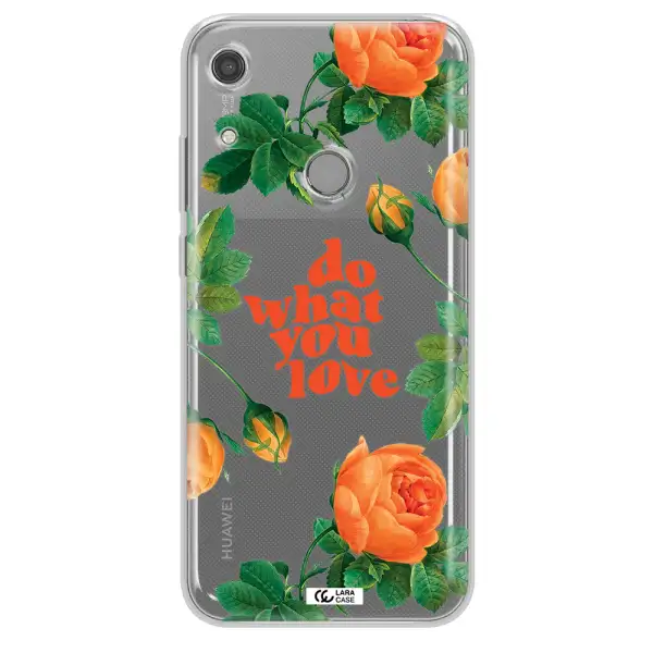 a close up of flowers Huawei Y6S Clear TPU Case