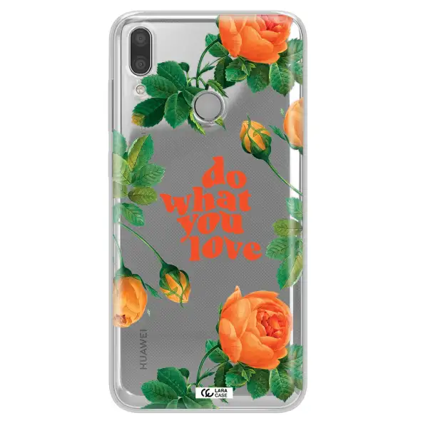 a close up of flowers Huawei Y9 2019 Clear TPU Case