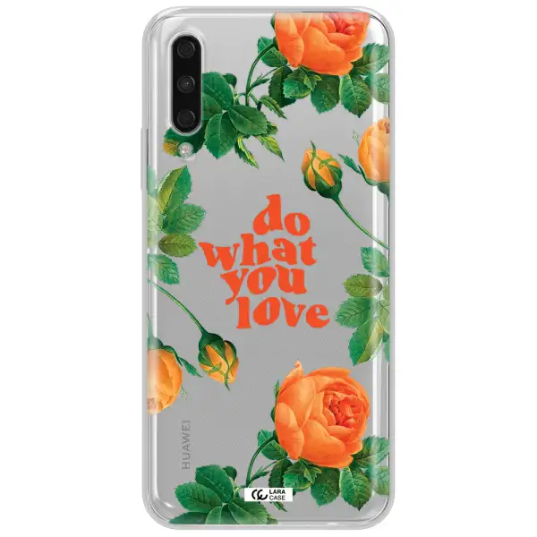 A Close Up Of Flowers Huawei Y9S Clear Tpu Case