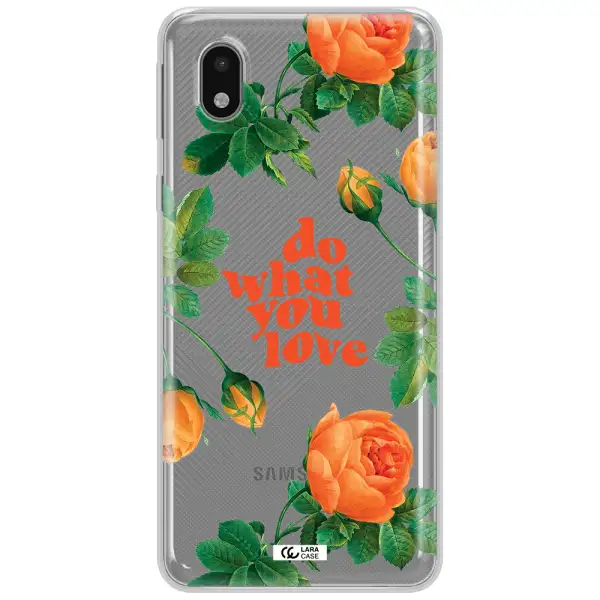 A Close Up Of Flowers Samsung A01 Core Clear Tpu Case