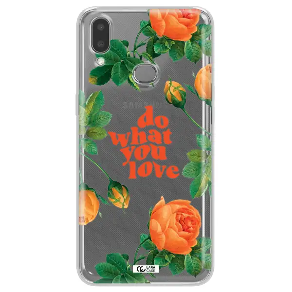 a close up of flowers Samsung A10S Clear TPU Case