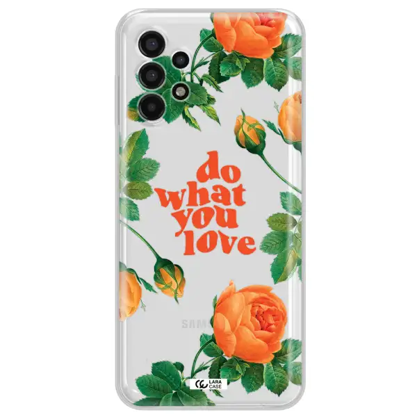 a close up of flowers Samsung A13 4g Clear TPU Case