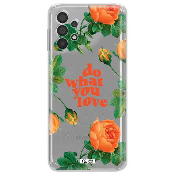 A Close Up Of Flowers Samsung A32 4G Clear Tpu Case