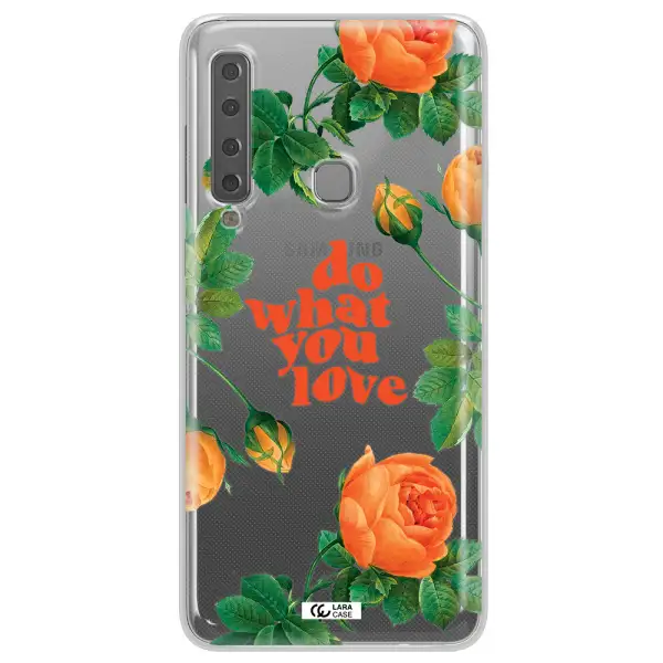 a close up of flowers Samsung A9 2018 Clear TPU Case