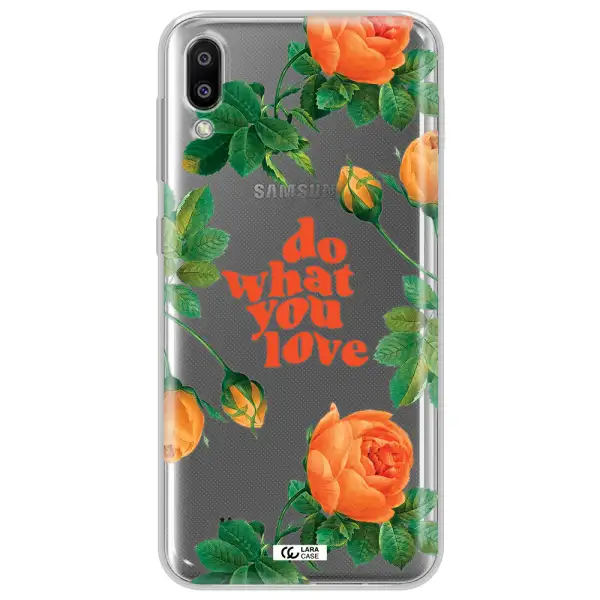 a close up of flowers Samsung M10 Clear TPU Case