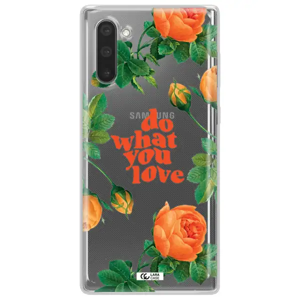 a close up of flowers Samsung Note 10 Clear TPU Case