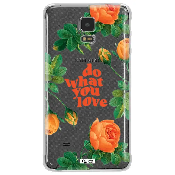 a close up of flowers Samsung Note 4 Clear TPU Case