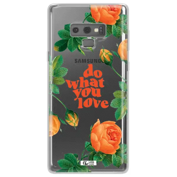 a close up of flowers Samsung Note 9 Clear TPU Case