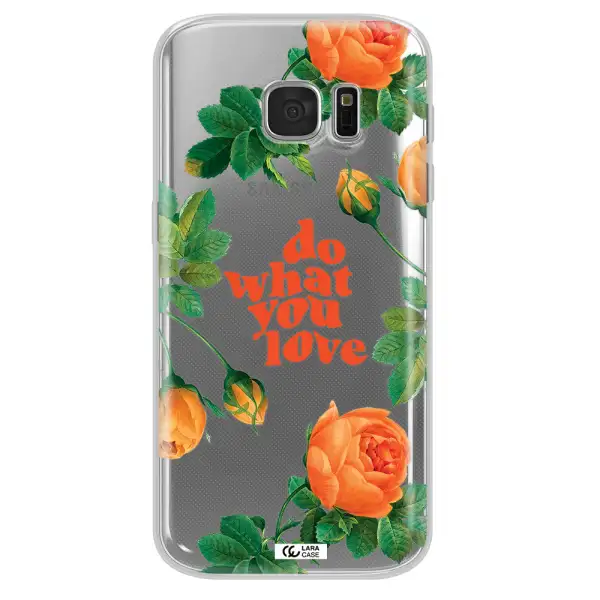 a close up of flowers Samsung S 7 Clear TPU Case