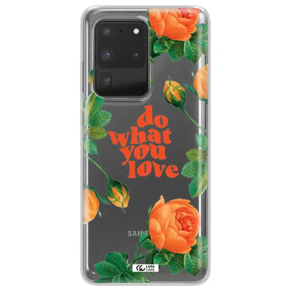 a close up of flowers Samsung S20 Ultra Clear TPU Case