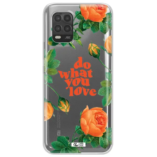 a close up of flowers Xiaomi Mi 10 Lite Clear TPU Case