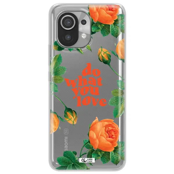 a close up of flowers Xiaomi Mi 11 Clear TPU Case