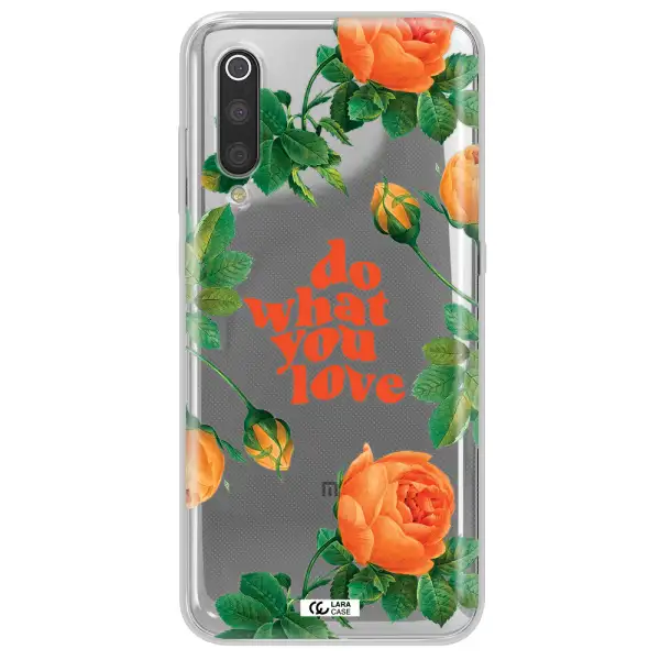 a close up of flowers Xiaomi Mi 9 Clear TPU Case