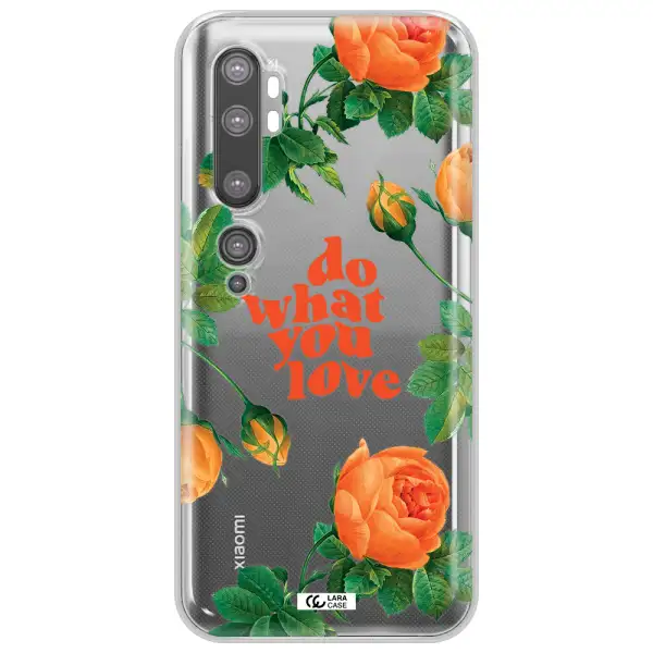 a close up of flowers Xiaomi Mi Note 10 Clear TPU Case