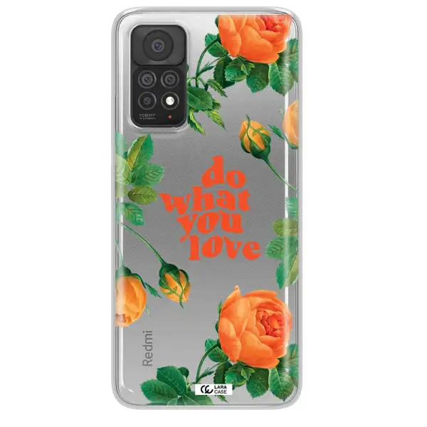 a close up of flowers Xiaomi Note 11 Pro Clear TPU Case