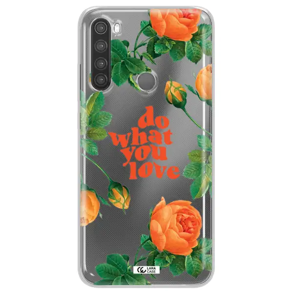 a close up of flowers Xiaomi Note 8 Clear TPU Case