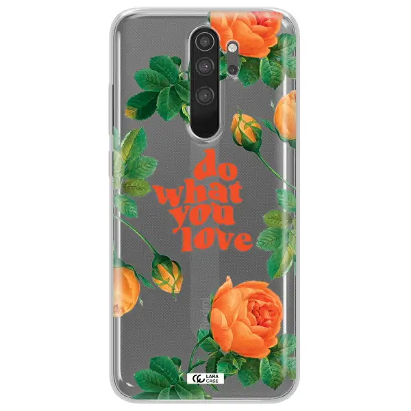 a close up of flowers Xiaomi Note 8 Pro Clear TPU Case