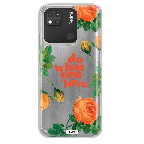 a close up of flowers Xiaomi Redmi 10A Clear TPU Case