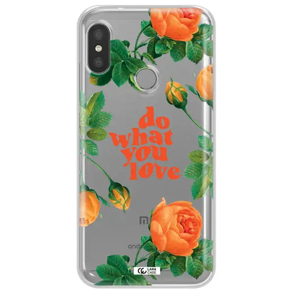 a close up of flowers Xiaomi Redmi 6 Pro Clear TPU Case