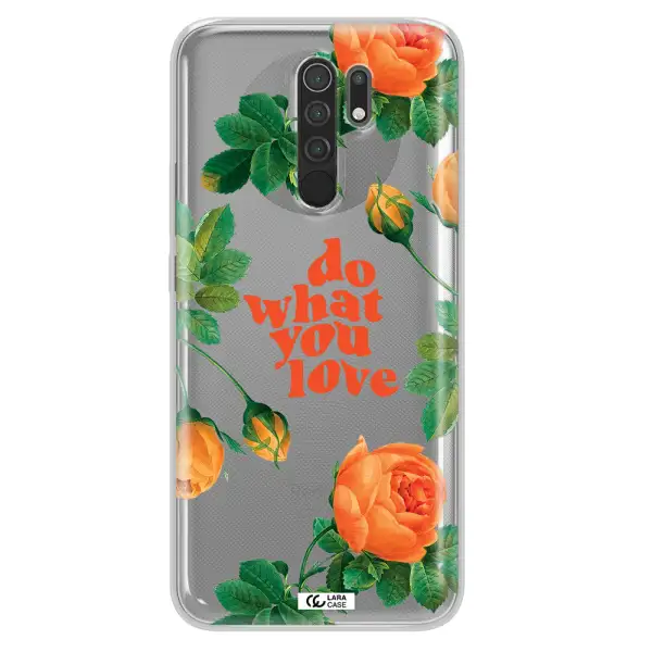 a close up of flowers Xiaomi Redmi 9 Clear TPU Case