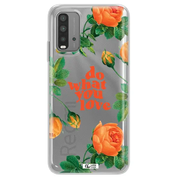a close up of flowers Xiaomi Redmi 9T Clear TPU Case