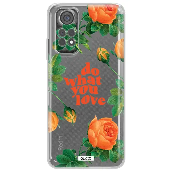 A Close Up Of Flowers Xiaomi Redmi Note 11S Clear Tpu Case