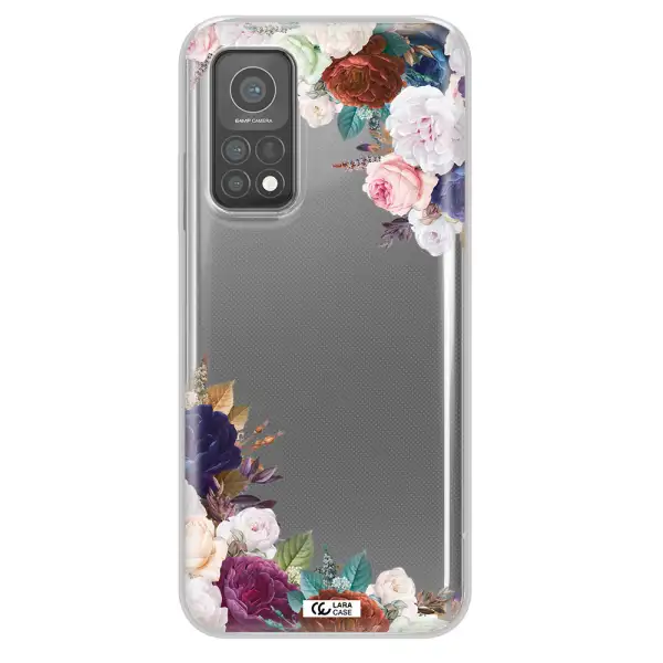 a corner of flowers with leaves Xiaomi Mi 10 T Pro Clear TPU Case