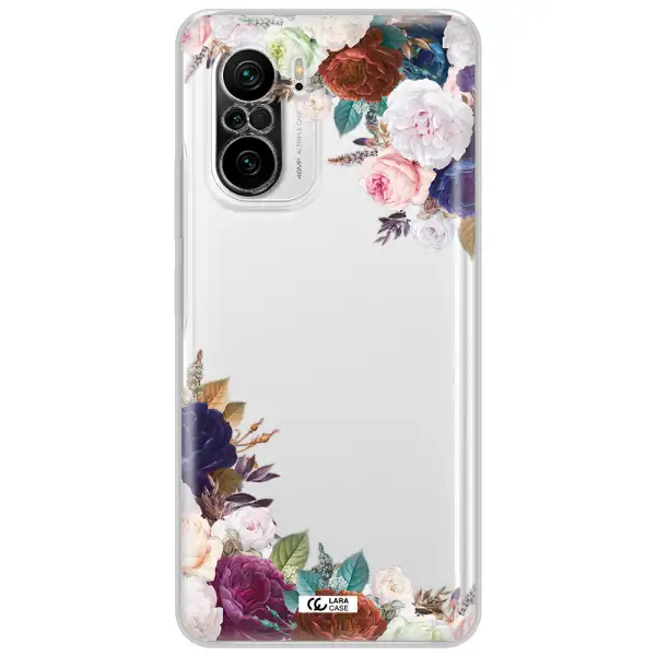 A Corner Of Flowers With Leaves Xiaomi Poco F3 Clear Tpu Case