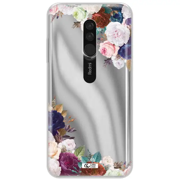 A Corner Of Flowers With Leaves Xiaomi Redmi 8 Clear Tpu Case