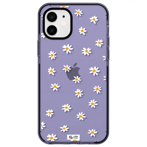 a white background with orange dots Apple iPhone 11 impact Lilac Case