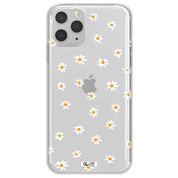 a white background with orange dots Apple iPhone 11 pro max Clear TPU Case