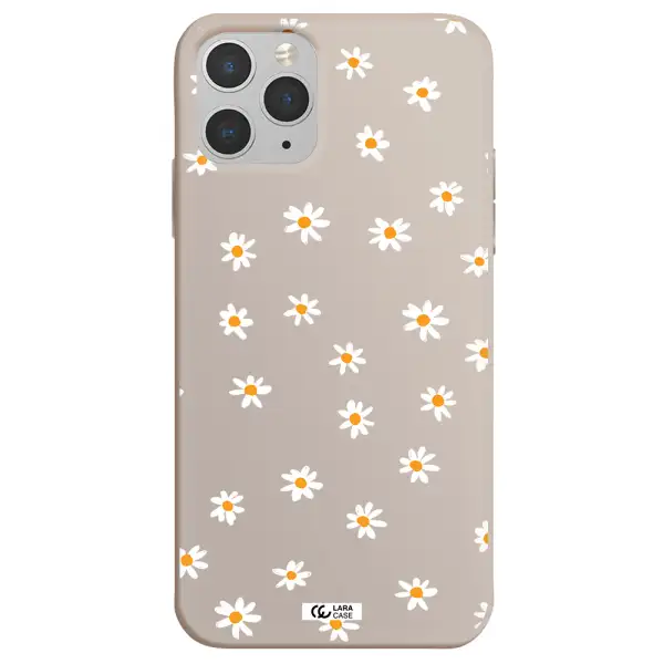 a white background with orange dots Apple iPhone 11 pro max Silicone Stone Case