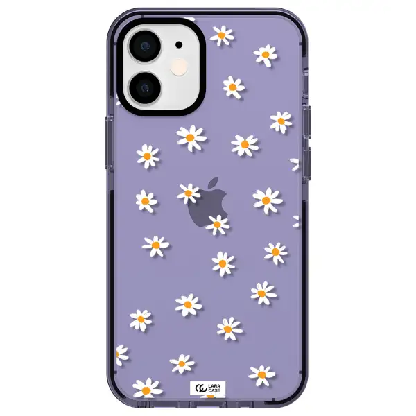 a white background with orange dots Apple iPhone 12 mini impact Lilac Case