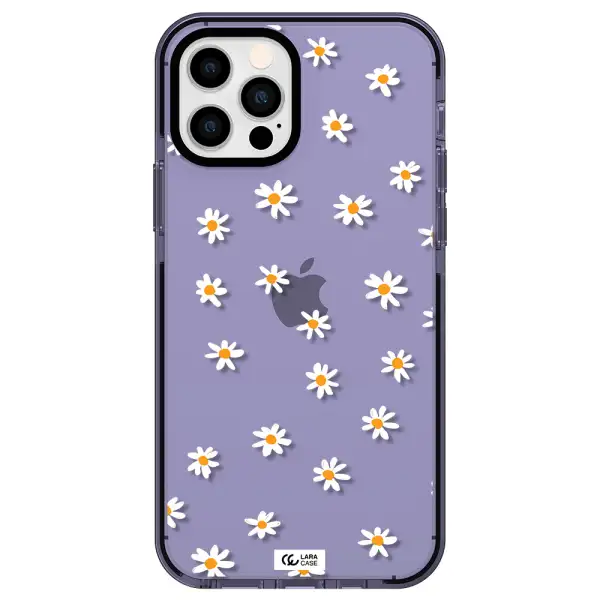 a white background with orange dots Apple iPhone 12 pro impact Lilac Case