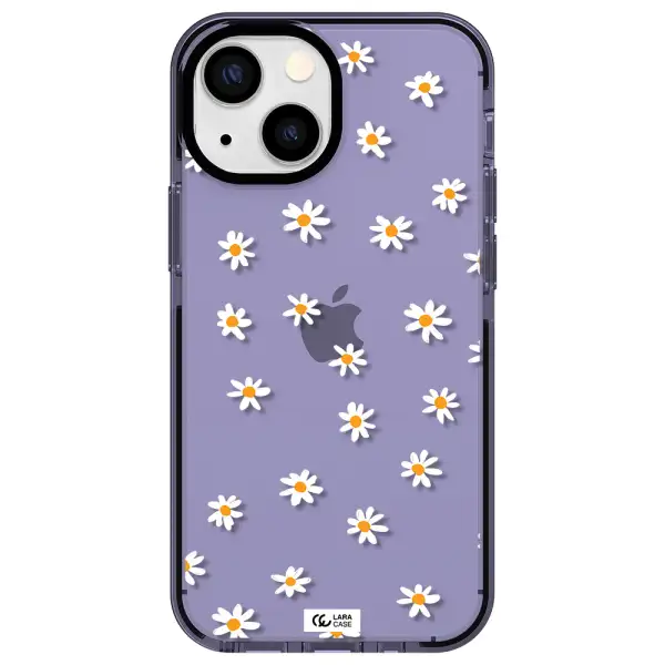 a white background with orange dots Apple iPhone 13 mini impact Lilac Case