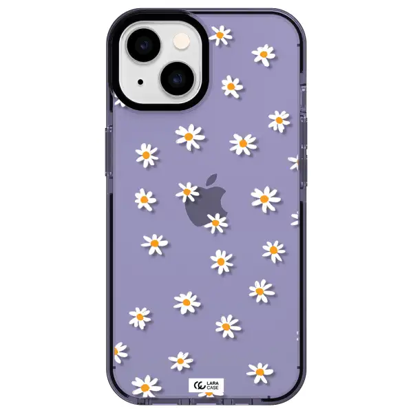 a white background with orange dots Apple iPhone 14 impact Lilac Case